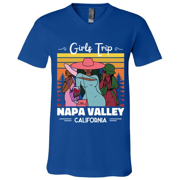 Vacation Napa Valley California Wine Trip Funny Gift V-Neck T-Shirt