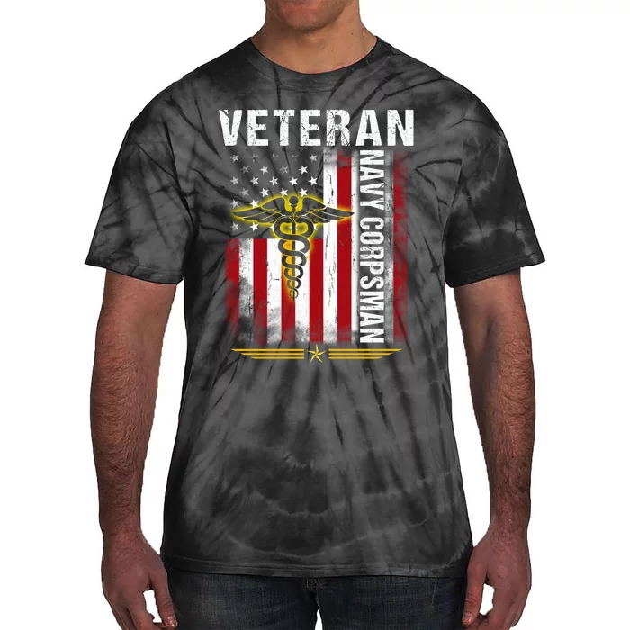 Veteran Na Vy Corpsman Tie-Dye T-Shirt