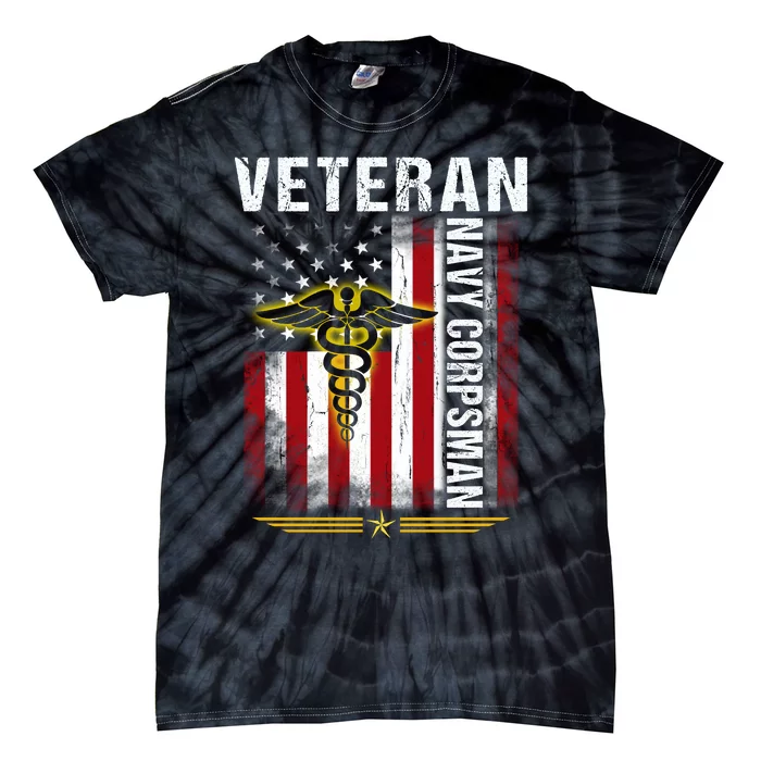 Veteran Na Vy Corpsman Tie-Dye T-Shirt