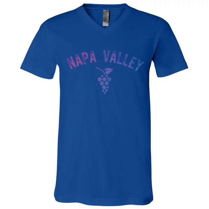 Vintage Napa Valley California Wine Country Meaningful Gift Souvenir Meaningful V-Neck T-Shirt