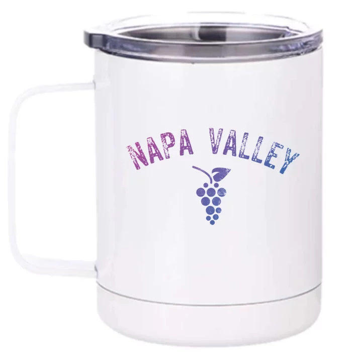 Vintage Napa Valley California Wine Country Meaningful Gift Souvenir Meaningful Front & Back 12oz Stainless Steel Tumbler Cup