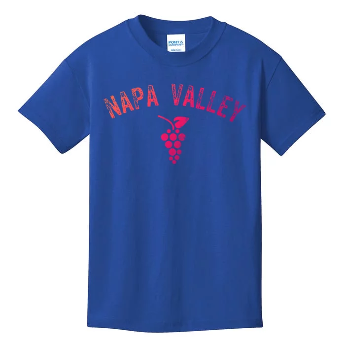 Vintage Napa Valley California Wine Country Meaningful Gift Souvenir Meaningful Kids T-Shirt