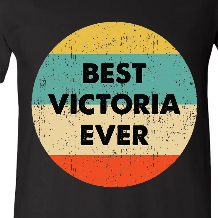 Victoria Name V-Neck T-Shirt