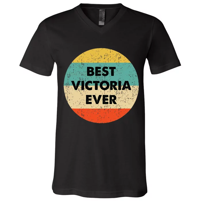 Victoria Name V-Neck T-Shirt