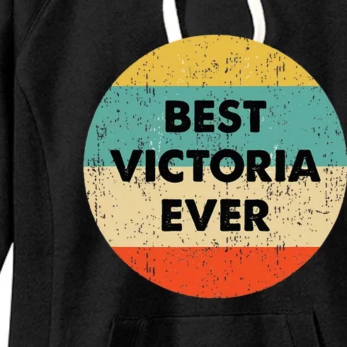 Victoria Name Women's Fleece Hoodie