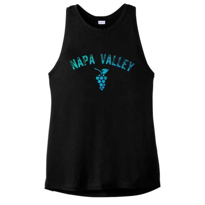 Vintage Napa Valley California Wine Country Gift Souvenir Gift Ladies Tri-Blend Wicking Tank