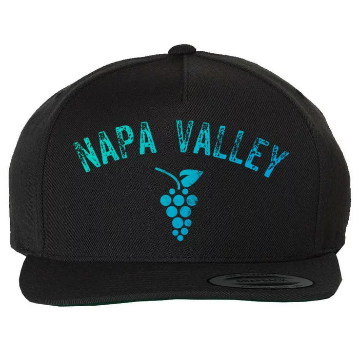 Vintage Napa Valley California Wine Country Gift Souvenir Gift Wool Snapback Cap