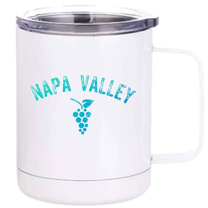 Vintage Napa Valley California Wine Country Gift Souvenir Gift Front & Back 12oz Stainless Steel Tumbler Cup