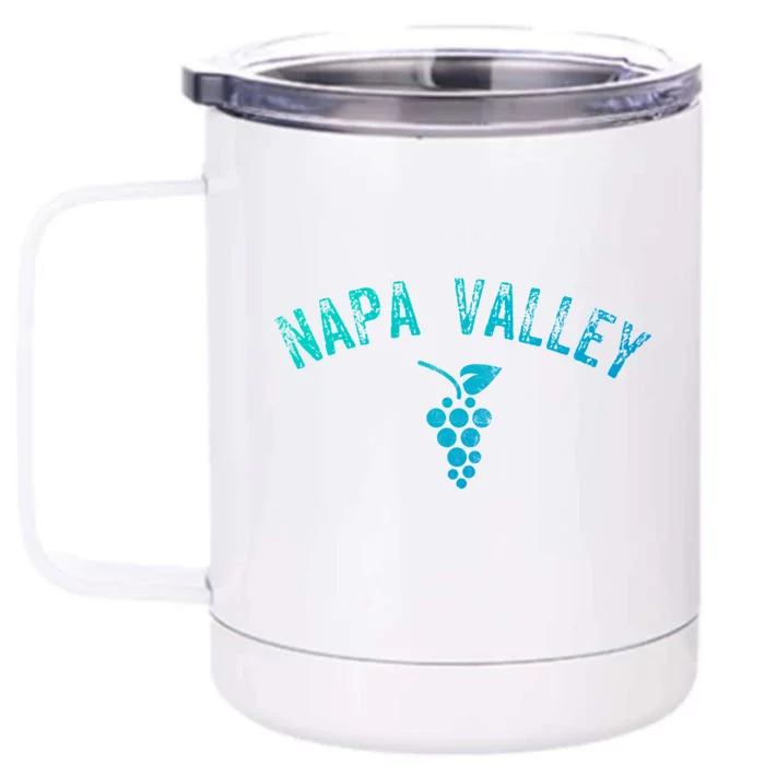 Vintage Napa Valley California Wine Country Gift Souvenir Gift Front & Back 12oz Stainless Steel Tumbler Cup