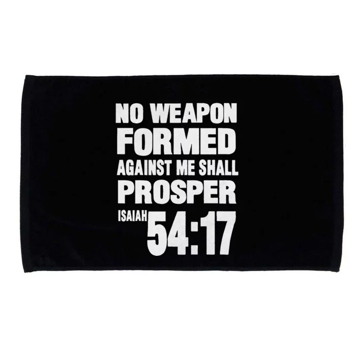 Vintage No Weapon Formed Against Me Shall Prosper Microfiber Hand Towel