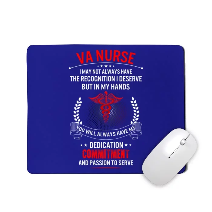 Va Nurse Week My Hands Have Passion Funny Gift Mousepad