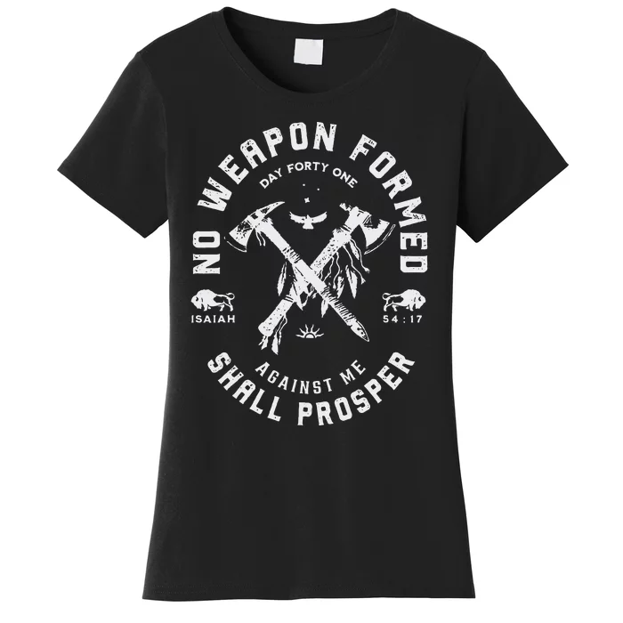 Vintage No Weapon Formed Against Me Shall Prosper Christian Women's T-Shirt