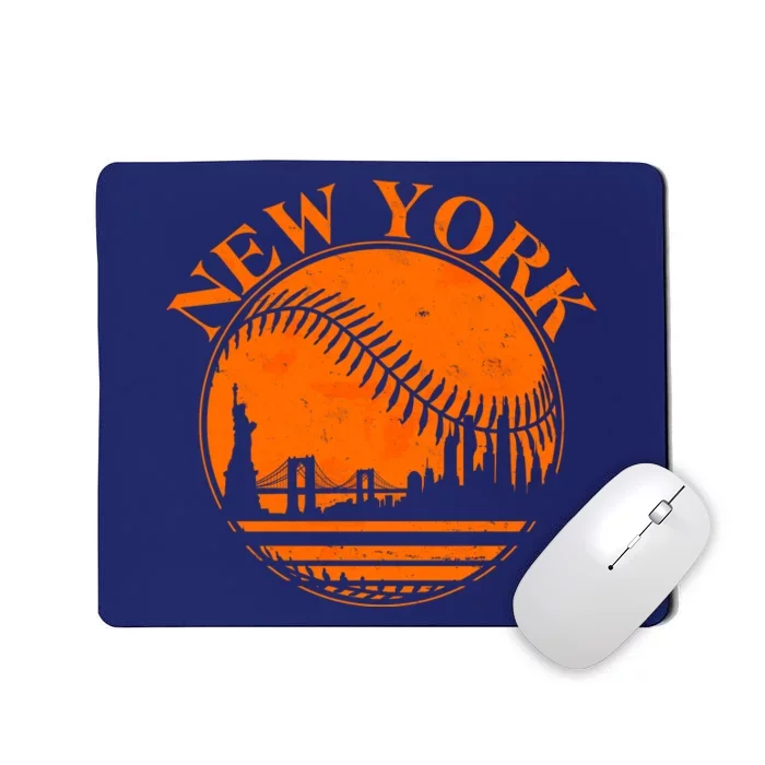 Vintage New York City Skyline Baseball Mousepad