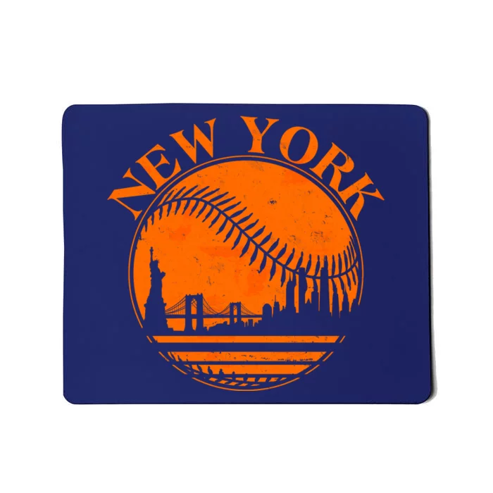 Vintage New York City Skyline Baseball Mousepad