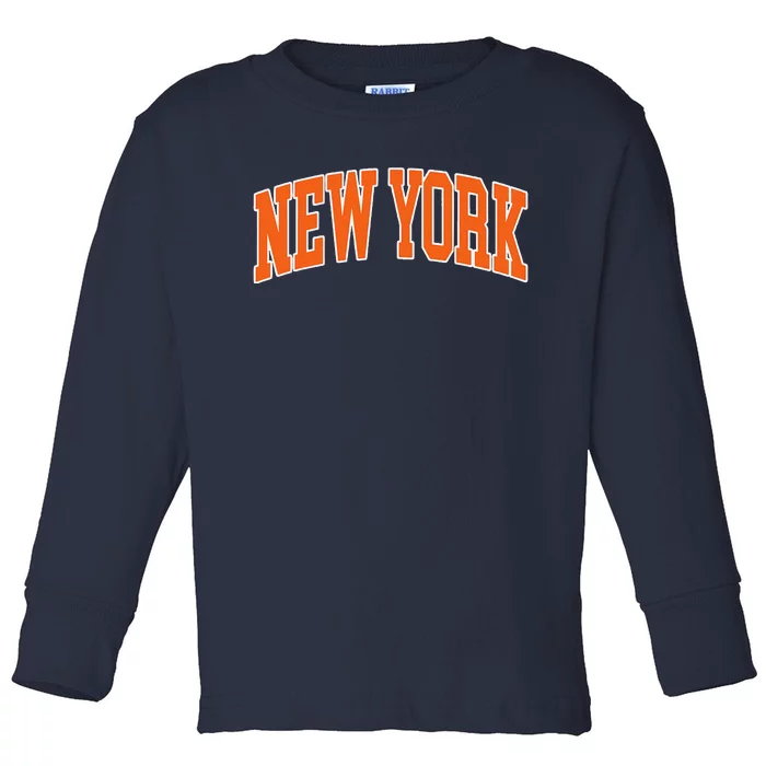 Vintage New York Toddler Long Sleeve Shirt