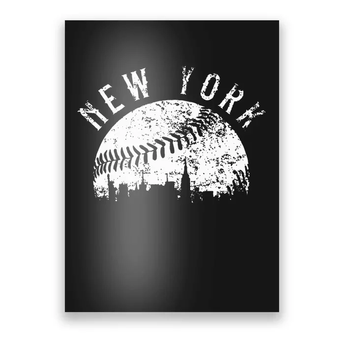 Vintage New York Ny Skyline Apparel Poster