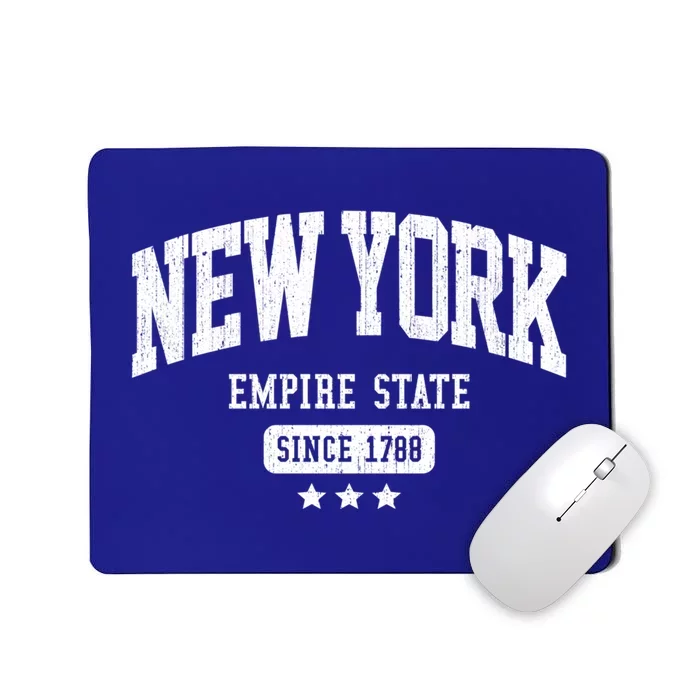 Vintage New York Empire State Nyc Weathered Dark Cute Gift Mousepad