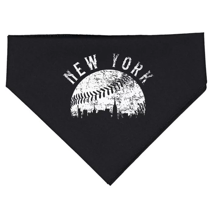 Vintage New York NY Skyline Apparel USA-Made Doggie Bandana