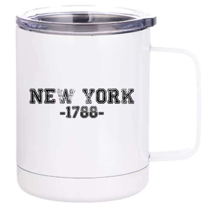 Vintage New York 1788 Front & Back 12oz Stainless Steel Tumbler Cup