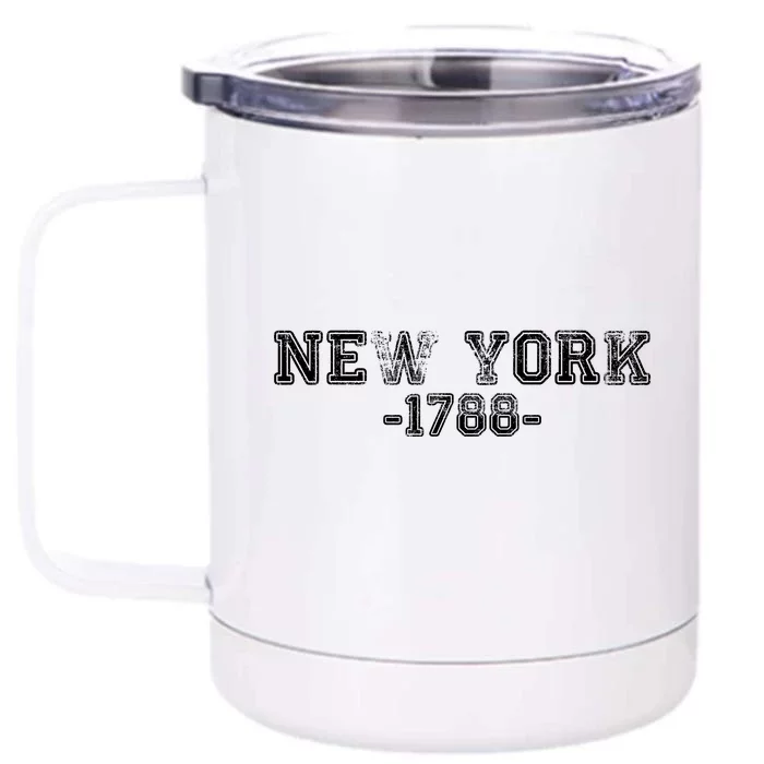 Vintage New York 1788 Front & Back 12oz Stainless Steel Tumbler Cup