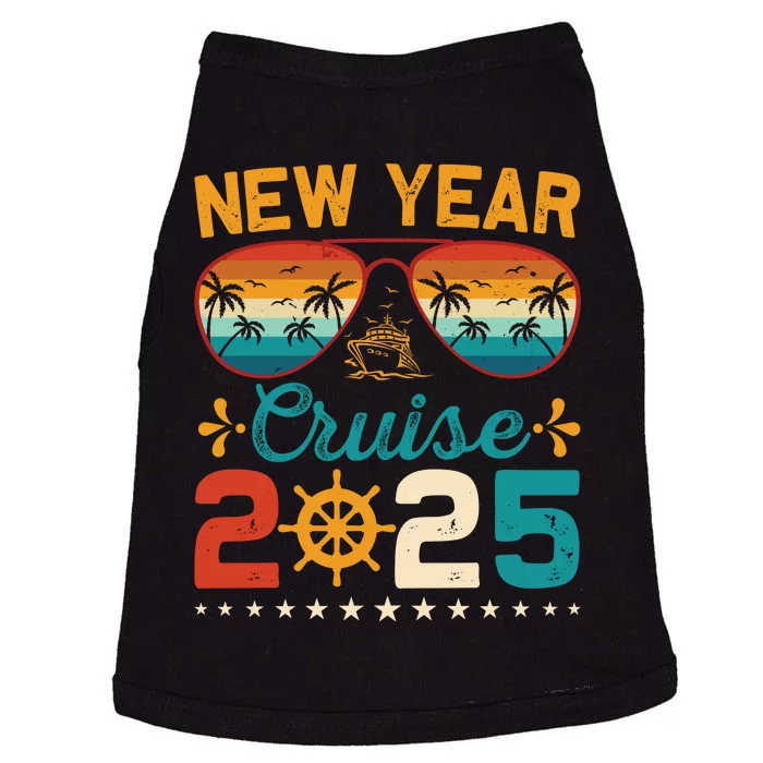 Vintage New Year Cruise 2025 Family Matching Nye Celebration Doggie Tank