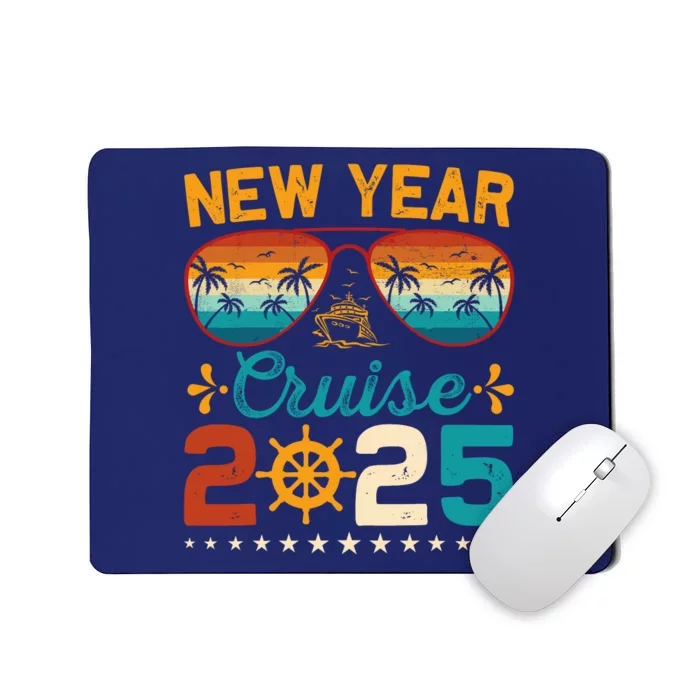 Vintage New Year Cruise 2025 Family Matching Nye Celebration Mousepad