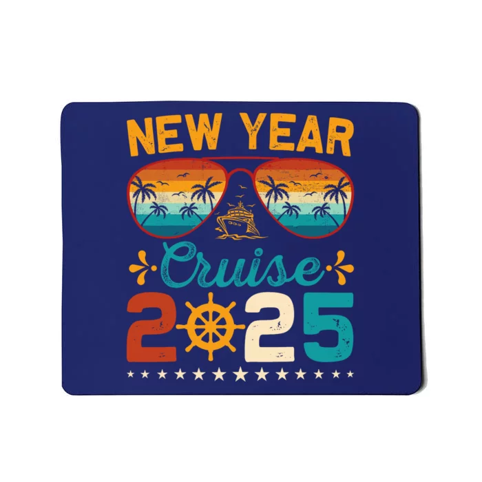 Vintage New Year Cruise 2025 Family Matching Nye Celebration Mousepad