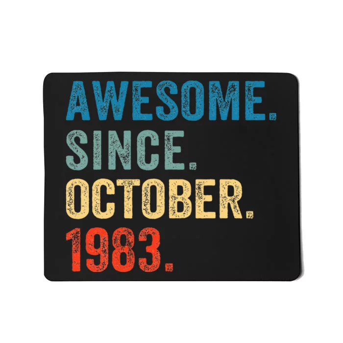 Vintage October 1983 Celebrating 40 Years old birthday Mousepad