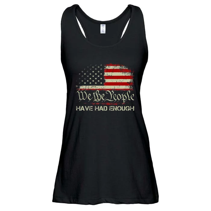 Vintage Old 1776 Vintage Flag We The People Have Had Enough Ladies Essential Flowy Tank