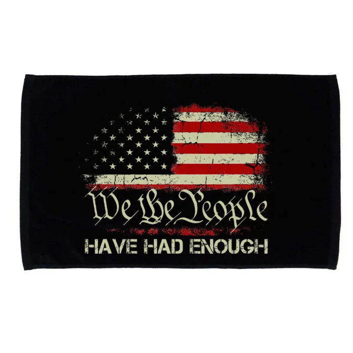 Vintage Old 1776 Vintage Flag We The People Have Had Enough Microfiber Hand Towel