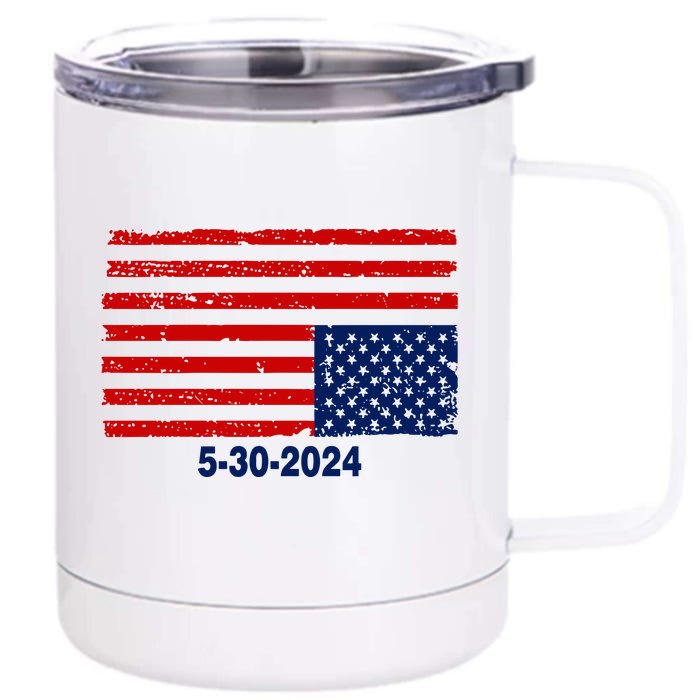 Vote Outlaw 5302024 Front & Back 12oz Stainless Steel Tumbler Cup