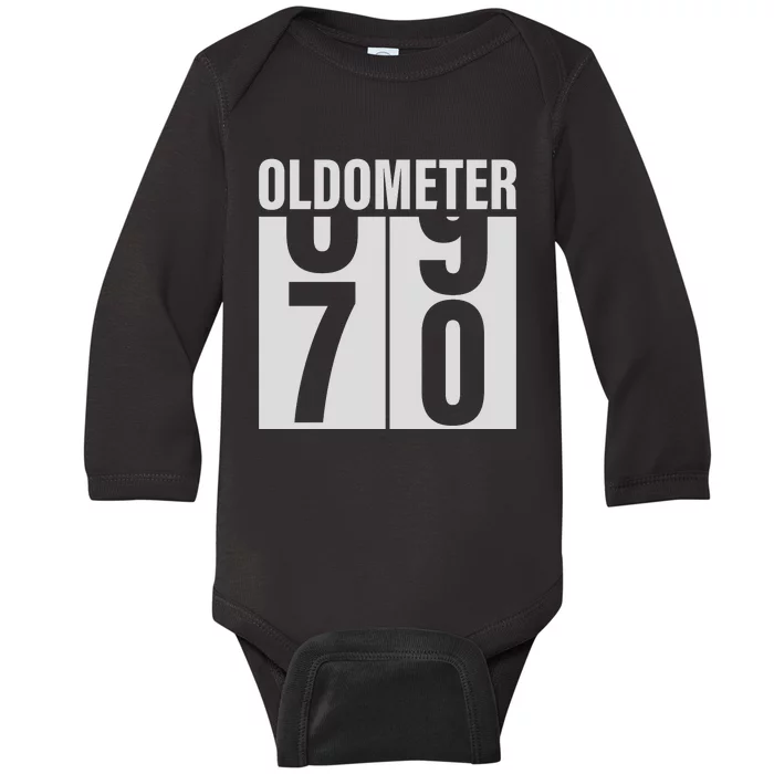 Vintage Oldometer 70 Baby Long Sleeve Bodysuit