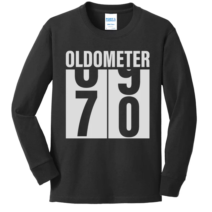 Vintage Oldometer 70 Kids Long Sleeve Shirt