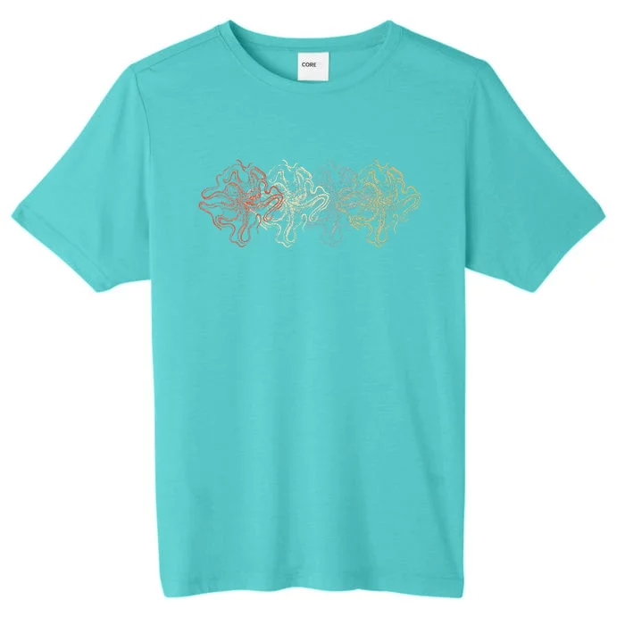 Vintage Octopus Animal Environmental Gifts ChromaSoft Performance T-Shirt