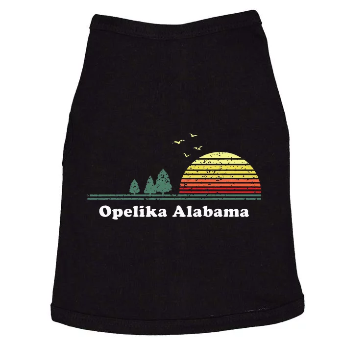 Vintage Opelika Alabama Sunset Souvenir Print Doggie Tank