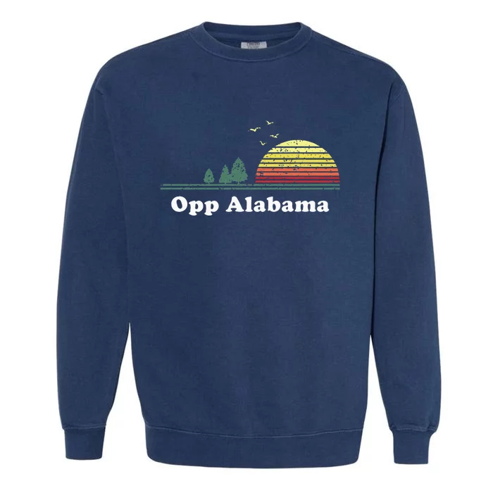 Vintage Opp Alabama Sunset Souvenir Print Garment-Dyed Sweatshirt