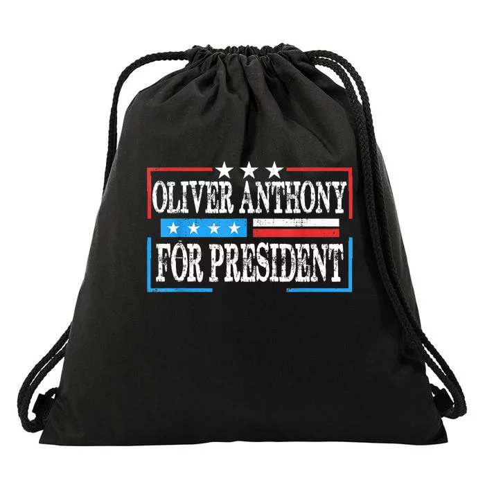 Vintage Oliver Anthony For President 2024 Drawstring Bag