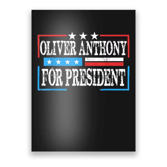 Vintage Oliver Anthony For President 2024 Poster