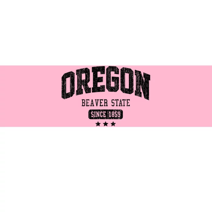 Vintage Oregon Beaver State Athletic Black Rough Bumper Sticker