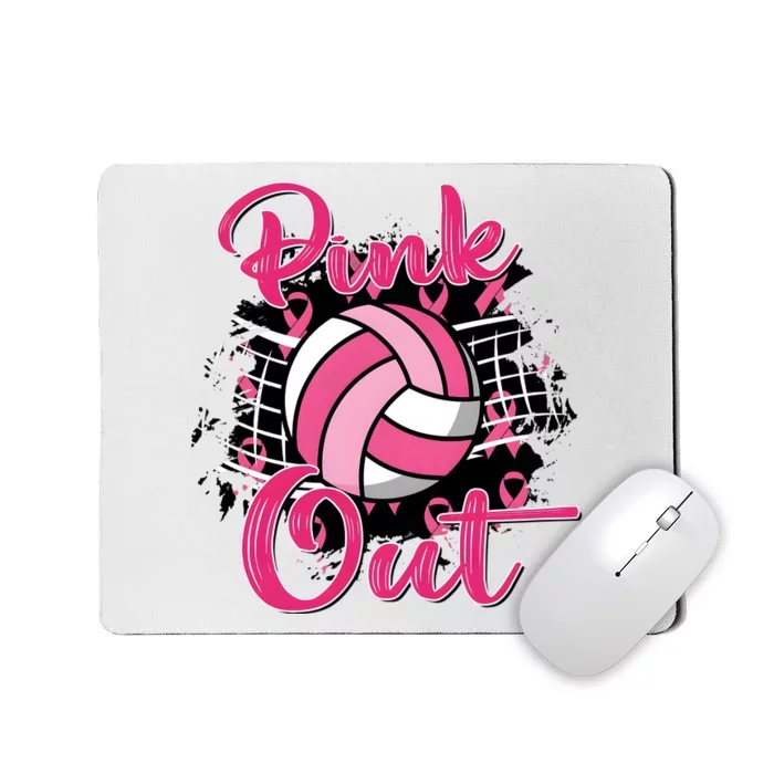 Volleyball Out Breast Cancer Awareness Mousepad