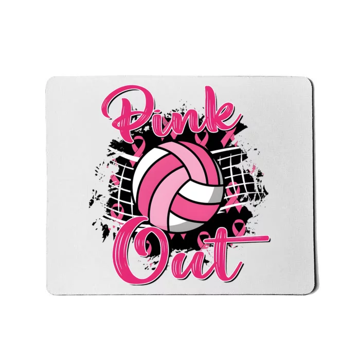 Volleyball Out Breast Cancer Awareness Mousepad