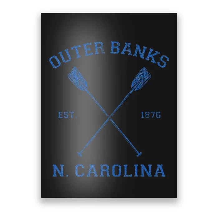 Vintage O.U.T.E.R B.A.N.K.S North Carolina Vacation Poster