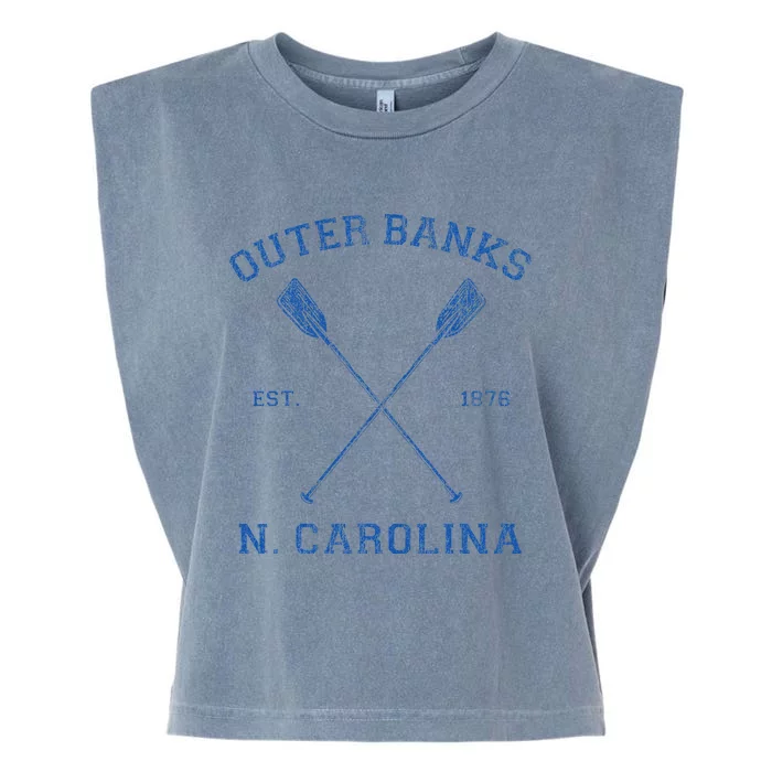 Vintage O.U.T.E.R B.A.N.K.S North Carolina Vacation Garment-Dyed Women's Muscle Tee