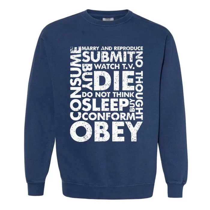 Vintage Obey Consume Sleep Garment-Dyed Sweatshirt