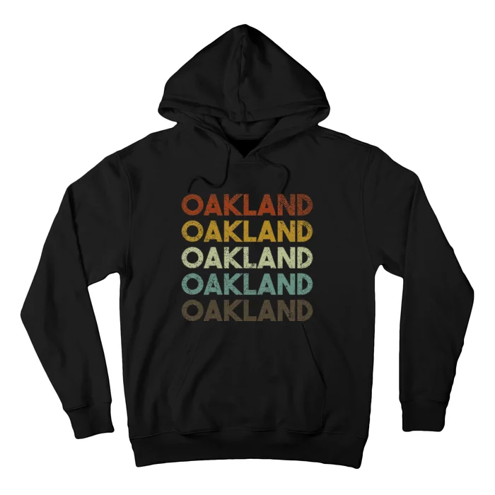 Vintage Oakland California 80s Retro Style Hoodie