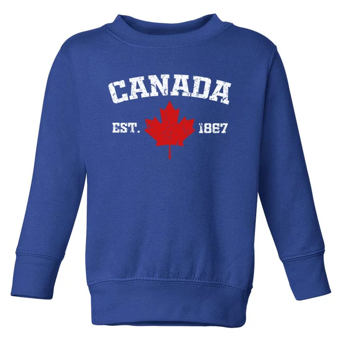 Vintage Ottawa Canada Est 1867 Souvenir Gift Cool Gift Toddler Sweatshirt