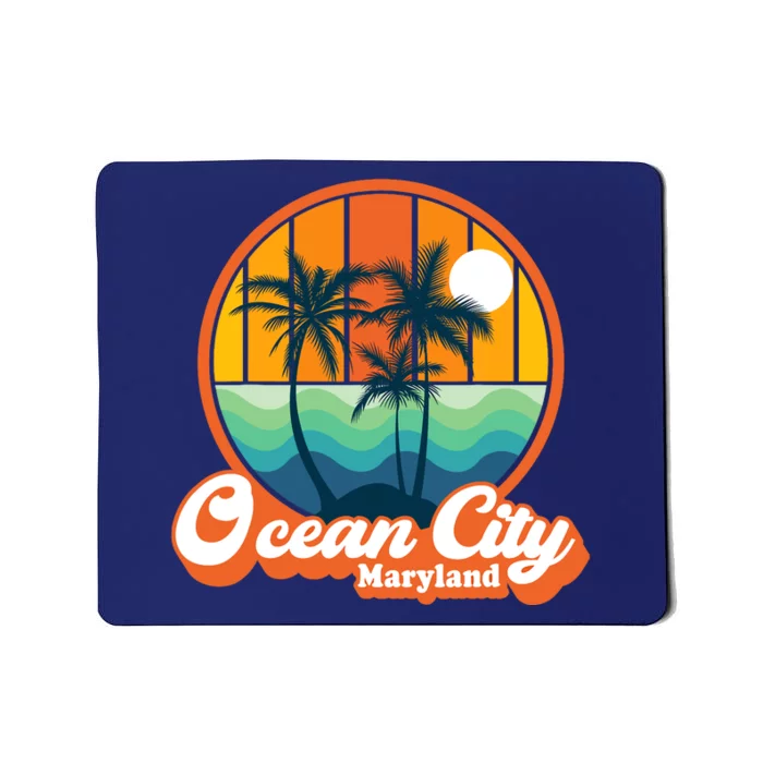 Vintage Ocean City Maryland Summer Vacation Beach Souvenirs Mousepad