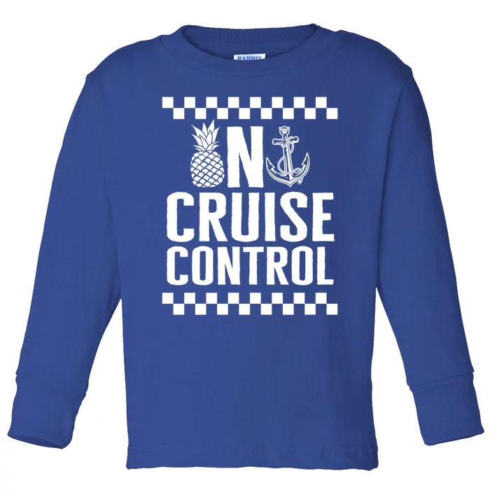 Vacation On Cruise Lover Control Summer Cruise Trip Beach Lo Cool Gift Toddler Long Sleeve Shirt