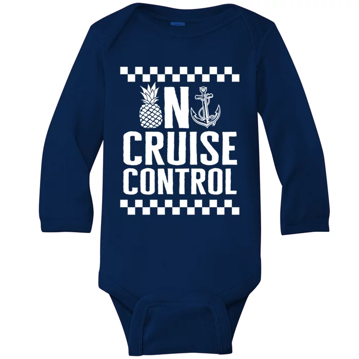 Vacation On Cruise Lover Control Summer Cruise Trip Beach Lo Cool Gift Baby Long Sleeve Bodysuit