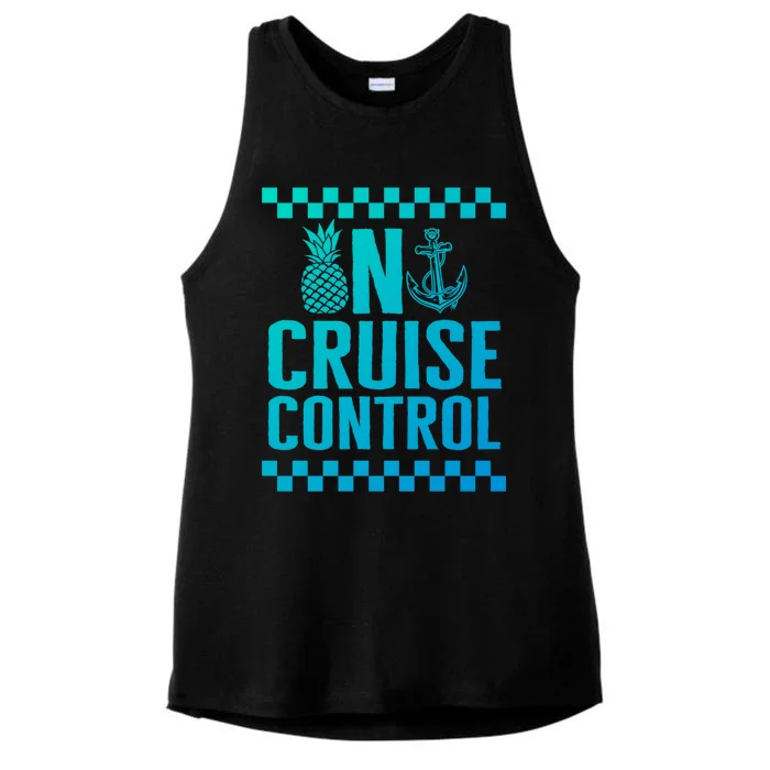 Vacation On Cruise Lover Control Summer Cruise Trip Beach Lo Cool Gift Ladies Tri-Blend Wicking Tank